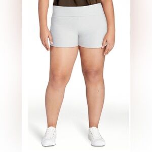 No Boundaries Faux Sueded Jersey Shorty Shorts 3'' Inseam Gray Size L/XL Active